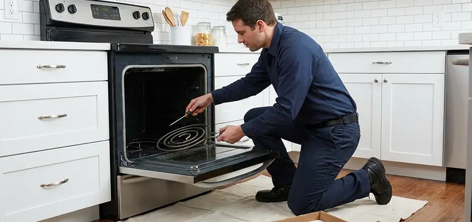 Oven Lower Heating Element Replacement in New Britain